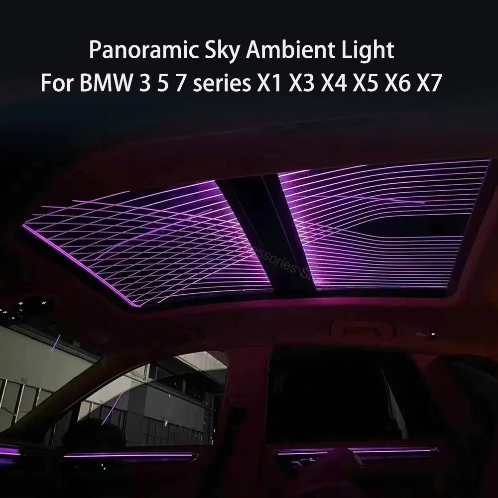 

Panoramic Sky Ambient Light For BMW 3 5 7 series X1 X3 X4 X5 X6 X7 G60 G70, For BMW Roof Window Ambient Lights