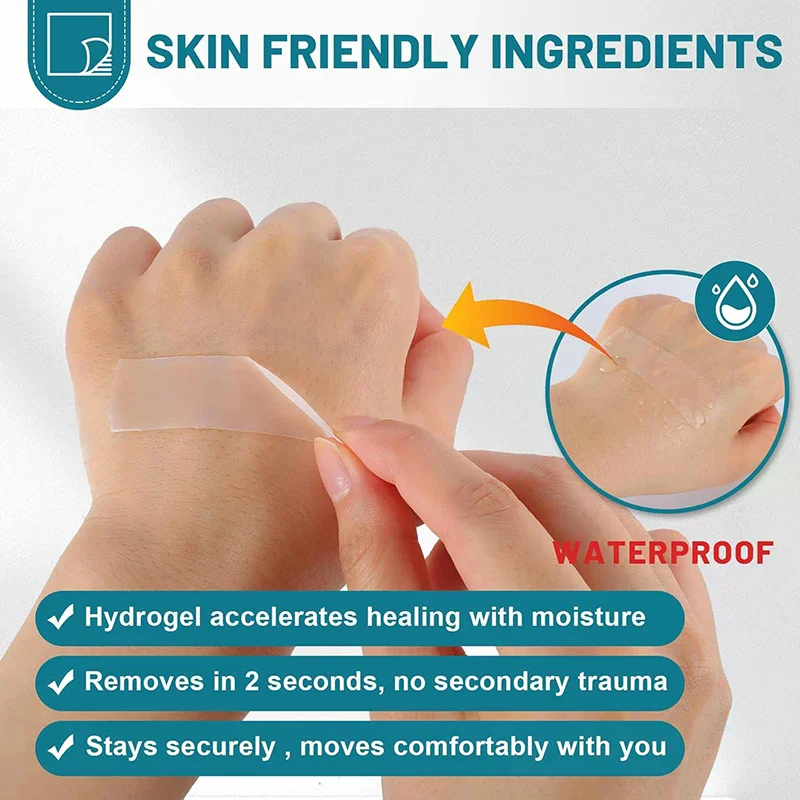 Hydrocolloid Roll For Wound Care Hydrocolloid Patch Bandages With Self-Adhesive, Bed Sore Bandages, Highly Absorbent