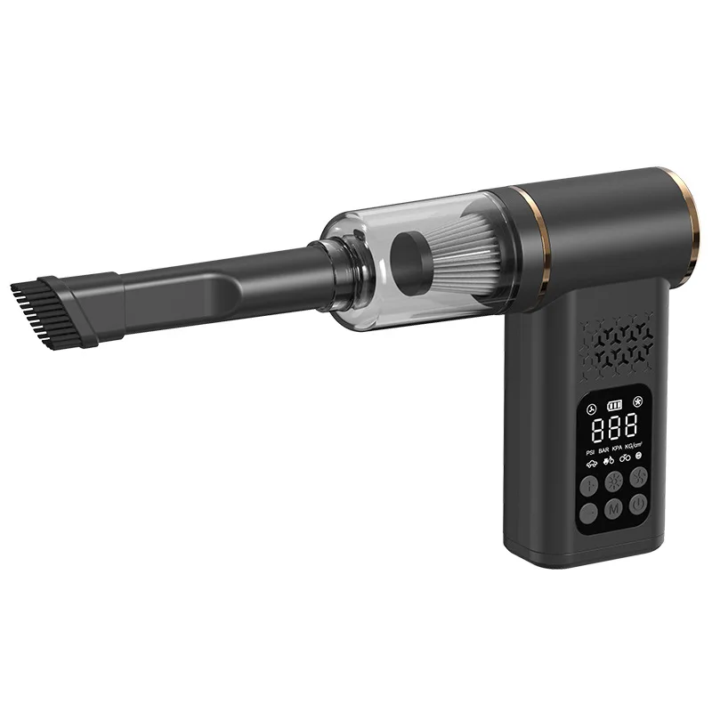 

Multipurpose Car Wireless Vacuum Cleaner Outdoor Emergency Portable Smart Tire Air Pump Digital Display