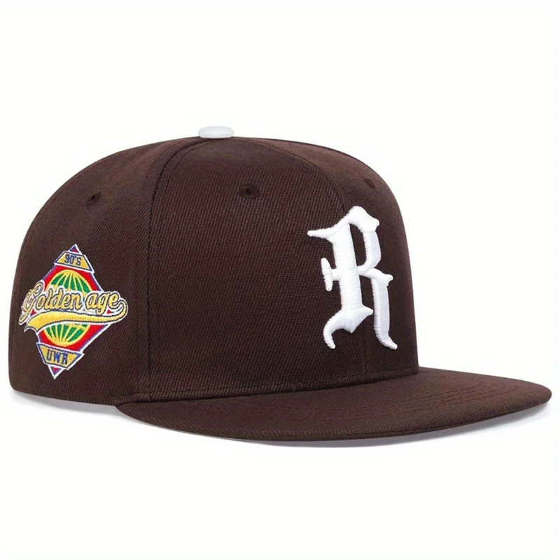 Unisex R-Buchstabe Planeten-Stickerei Hip-Hop Hüte Frühling Herbst Verstellbare Lässige Snapback Baseballkappen Outdoor Sonnenschutz Hut – Detail 13