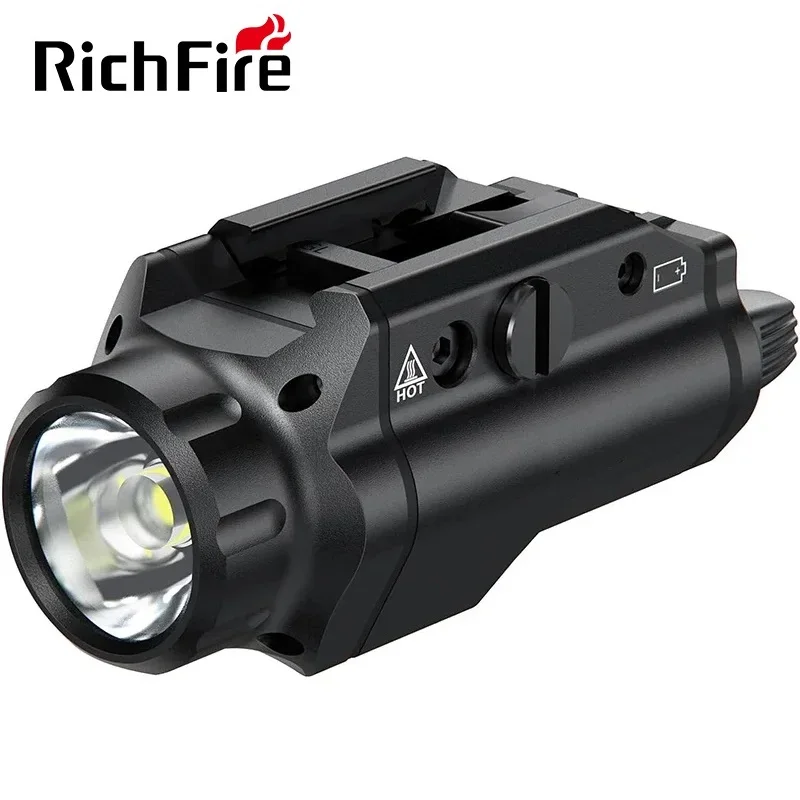 

Тактический фонарь Richfire LED для пистолета, 1000 люмен, компактный, с креплением на планку, с ключами для установки на планку Пикатинни