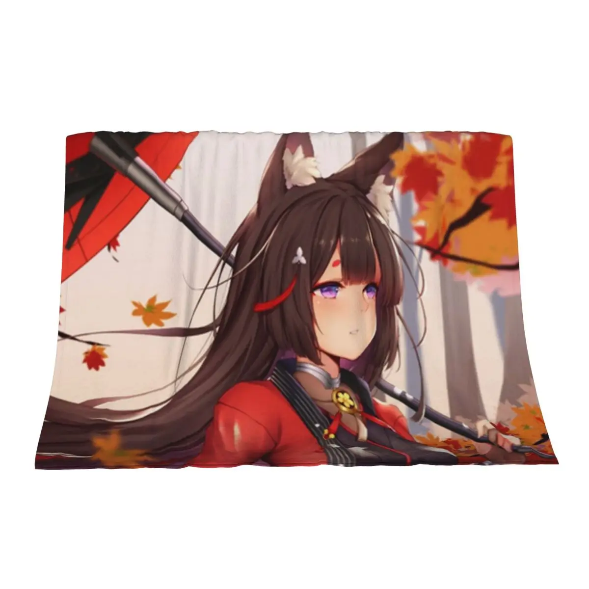 

Azur Lane Amagi Throw Blanket Warm Retros Flannel Blankets