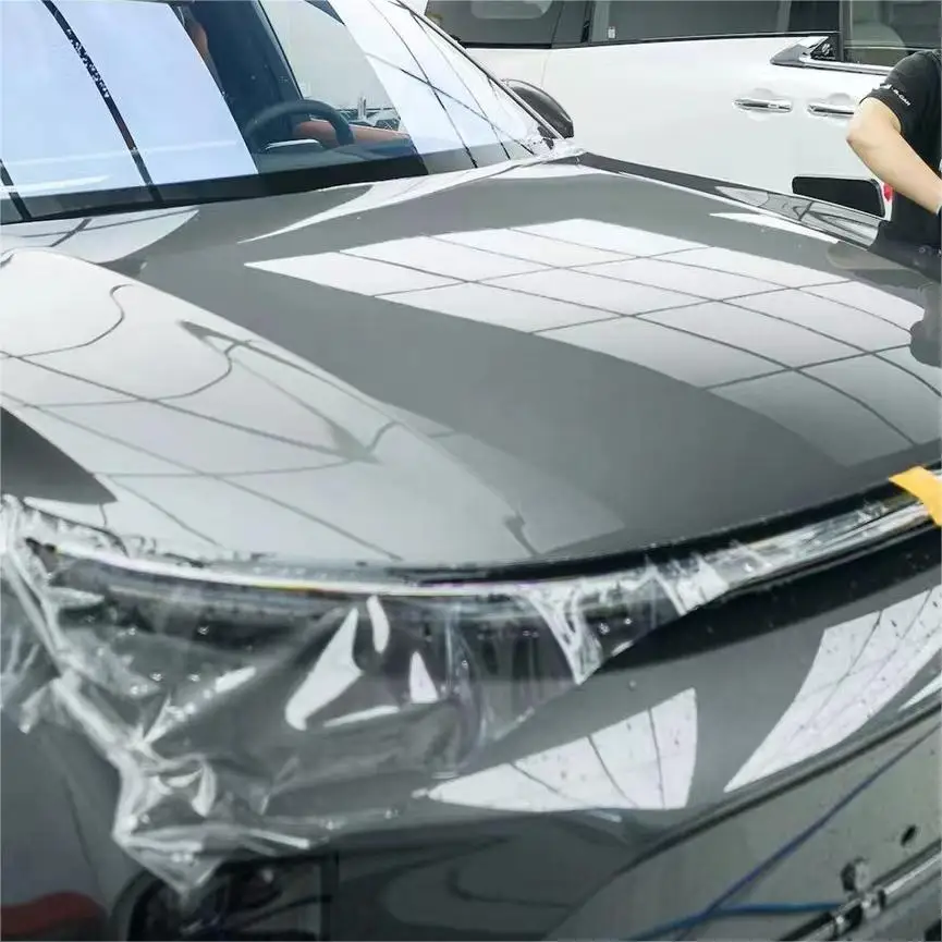 

Прозрачная пленка PPF, самоклеящаяся, антижелтая, прозрачная, ТПУ