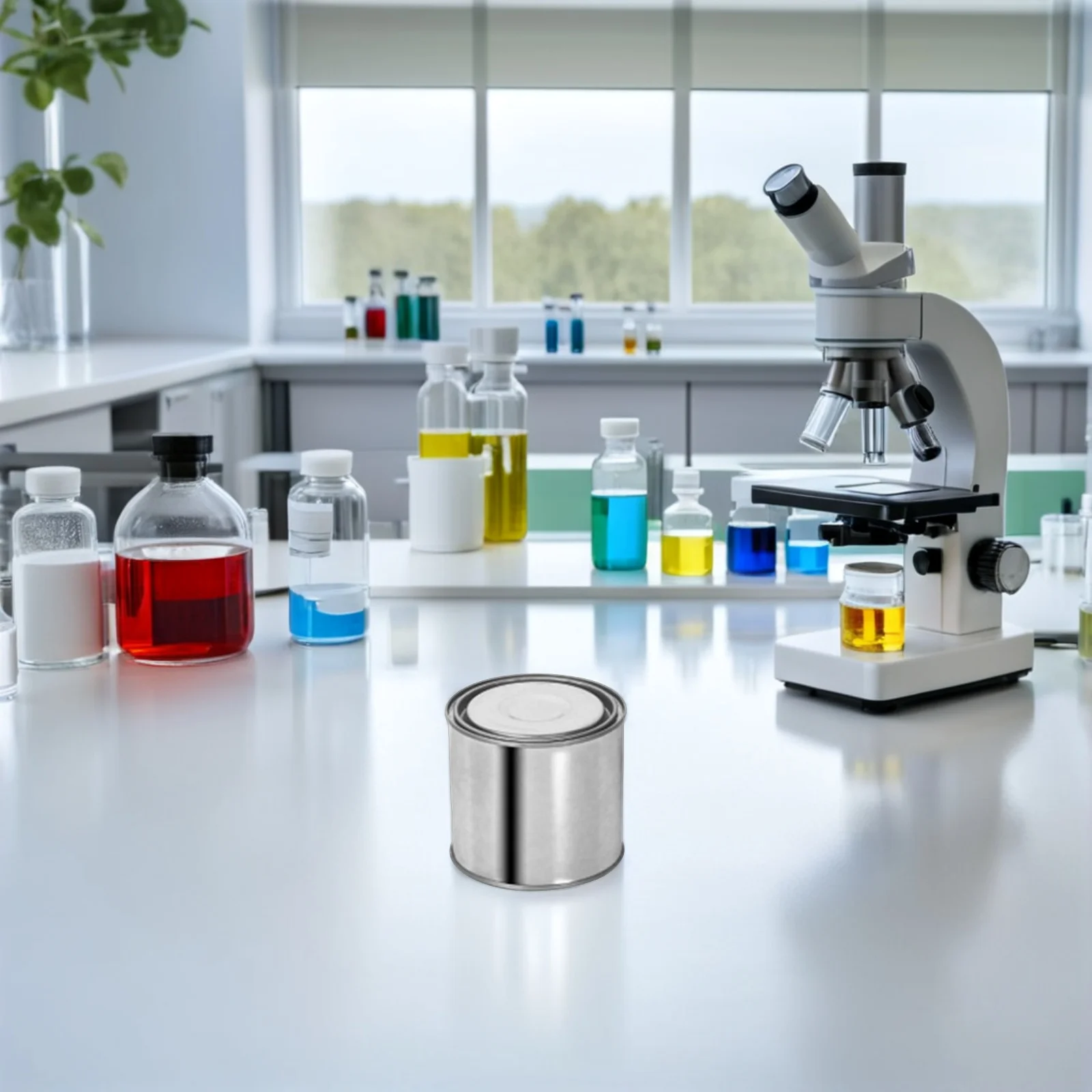 4 قطعة دلاء الطلاء المختومة مع الأغطية 500 مللي حاويات تخزين اللوحة الفارغة علب الطلاء المعدنية محكم للحفاظ على #3