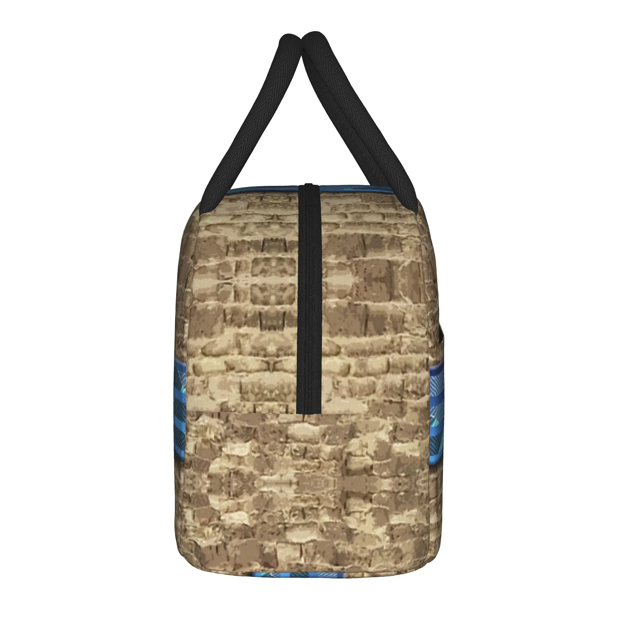 Egyptian Pyramid Square Compass Insulated Lunch Bags Leakproof Masonic Mason Freemason Lunch Container Cooler Bag Tote Lunch Box