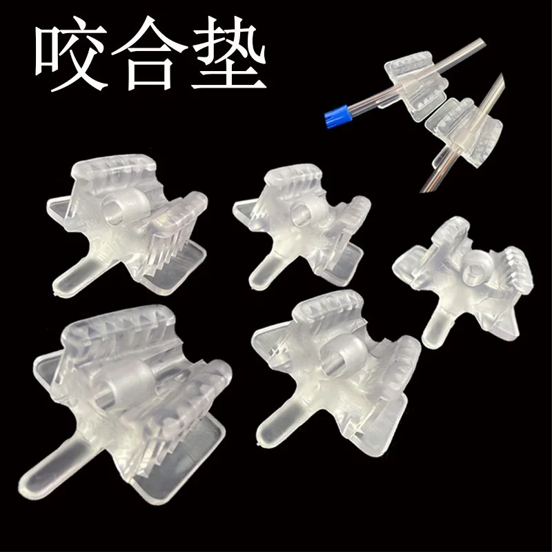 

5pcs Dental Mouth Support Holding Saliva Ejector Suction Tip Occlusal Pad Mouth Opener Retractor Oral Hygiene Material