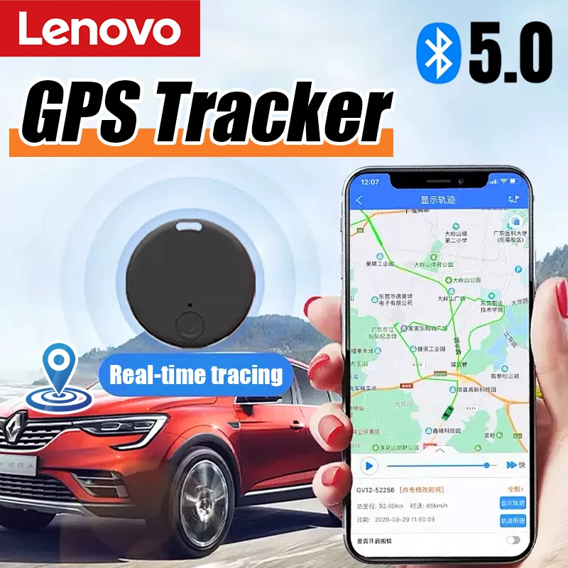 

Lenovo Mini Airtag Bluetooth GPS Smart Trackers Finder Intelligent Positioning Pet Dog Car key Wallet Anti-Lost Device 2026 New