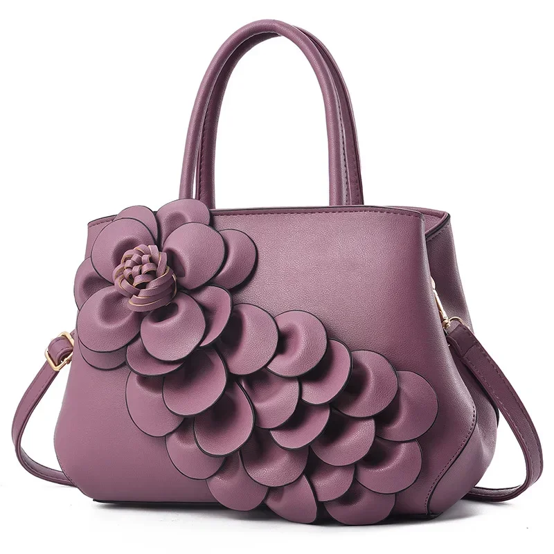 Designer Women'S Handbag Fashionable New Crossbody Bag Elegant Women'S Flower Shoulder Bag Commuting Tote Bag Women