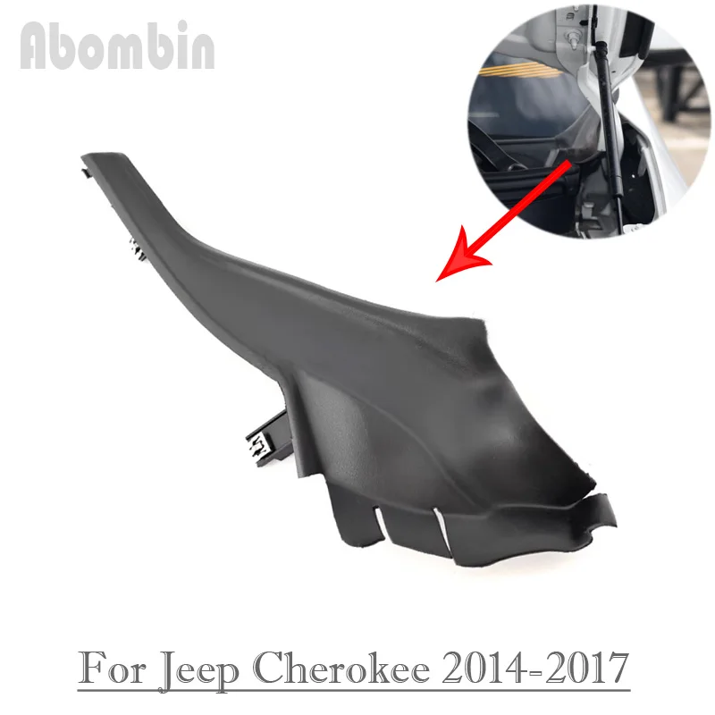 Front Windshield Wrap Corner Trim Fender Trim Windshield Wiper Side Trim Cover Rubber For Jeep Cherokee 2014 2015 2016 2017