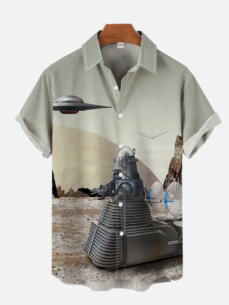 2024 Nieuwe Hawaii Shirts Man Sterren-Wars Shirts Mannen Vrouwen Kleding Tee Tops Jongens Meisjes Tees Walker Afdrukken korte Mouw