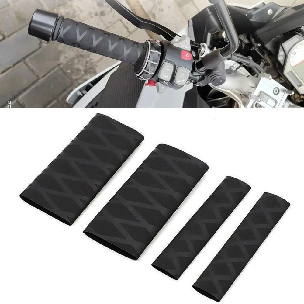 

Motorcycle Handlebar Non-slip Rubber Grip Glove Motorbike Handbrake Handle Cover Universal Heat Shrinkable Grip Cover Sleeve