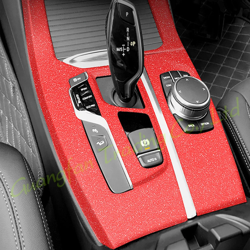 

3D/5D Carbon Fiber Car Interior Center Console Cover Color Change Molding Sticker Decals For BMW X3 G01/X4 G02 2018-2021