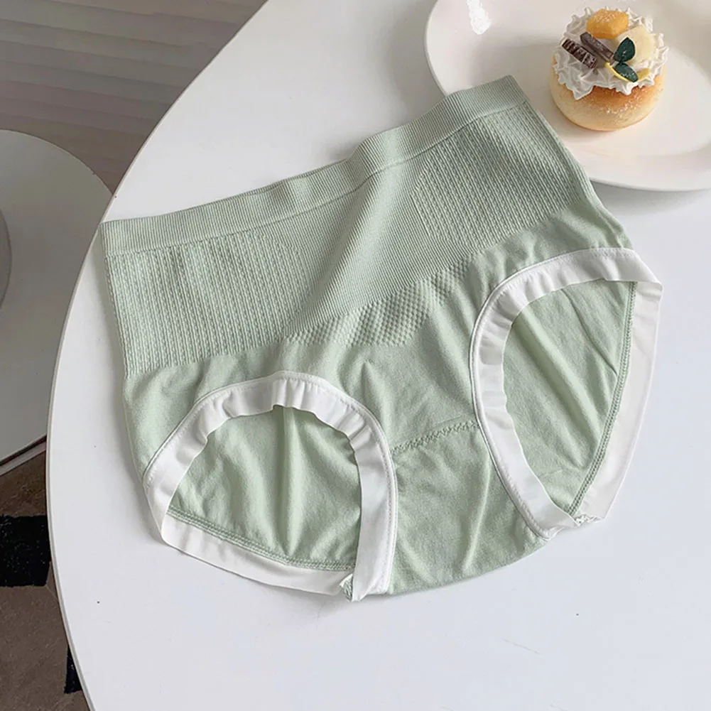 Bragas de cintura alta para mujer, ropa interior menstrual a prueba de fugas para apretar el Abdomen