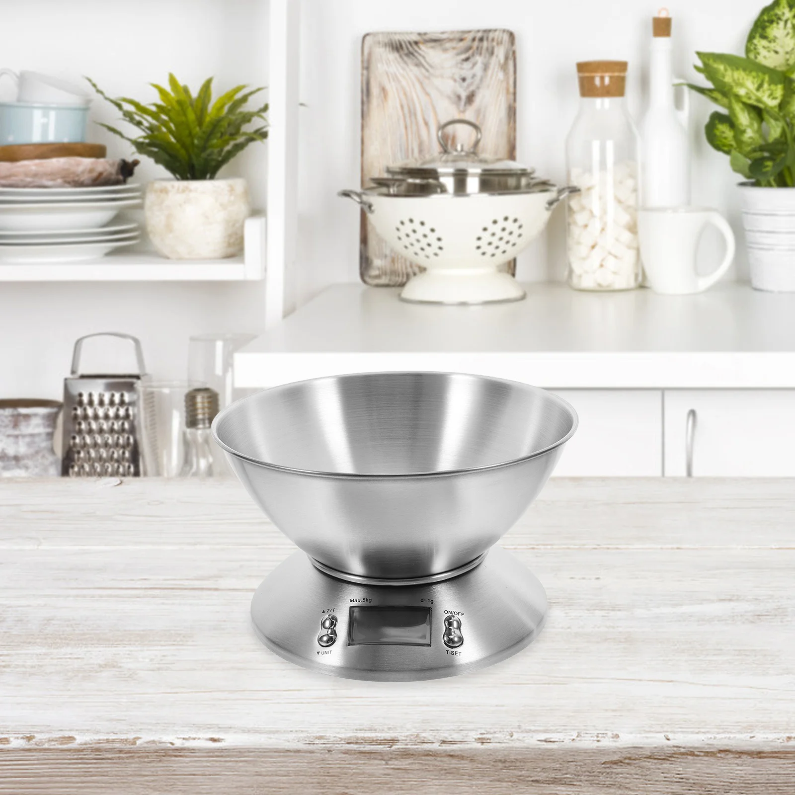 

1 комплект кухонных цифровых весов, многофункциональные весы из нержавеющей стали для точного измерения приготовления пищи, выпечки и