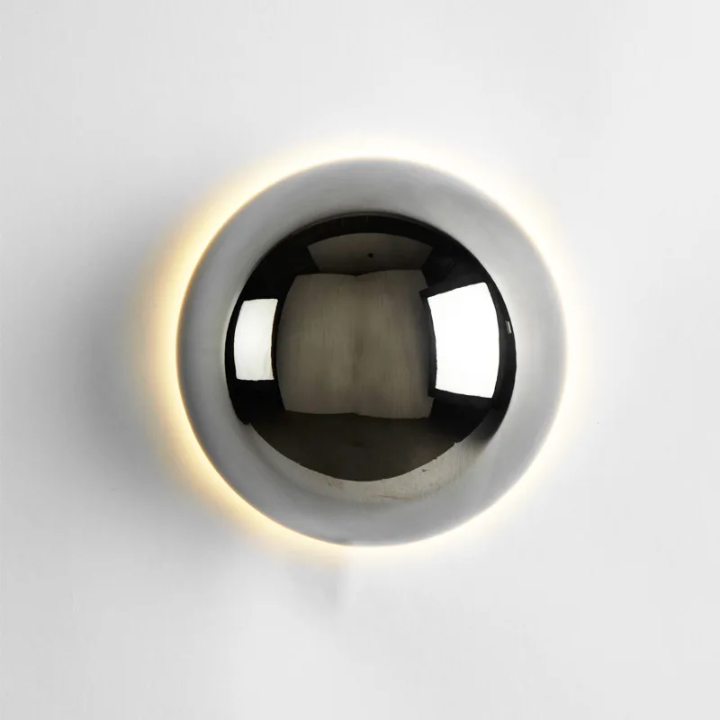 Minimalist wall lamp corridor staircase bedside lamp background wall decorative metal