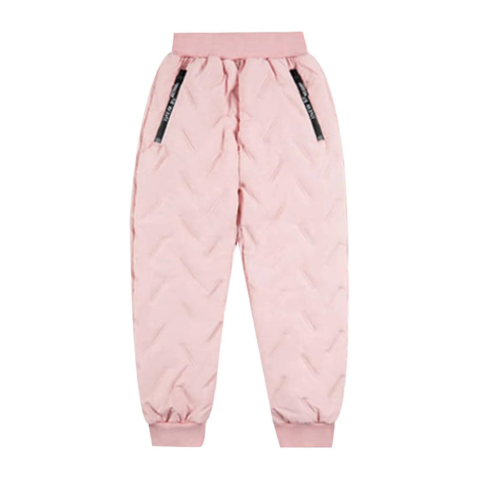 Kids Boys Girls Winter Pants Waterproof Cotton Padded Thick Warm Trousers Children Ski Pants Elastic Kids Fleece Pant Thick Pant