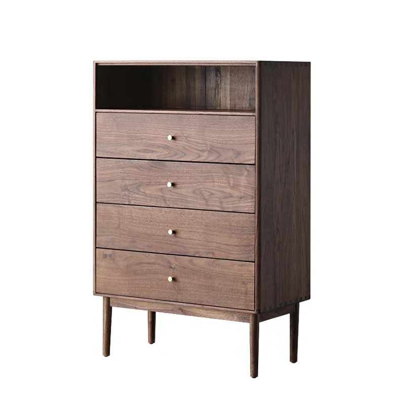 Chest of Drawers Chest of Drawers Simple Four Drawers Cabinet Solid Wood Drawer Locker Storage Cabinet