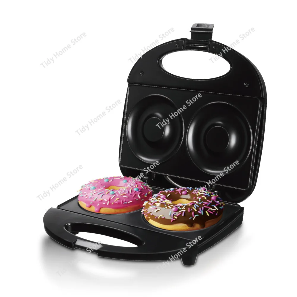 

Home Breakfast Donut Maker – Fully Automatic, Large Size (10cm), Double-Sided Heating for 2 Donuts at a Time