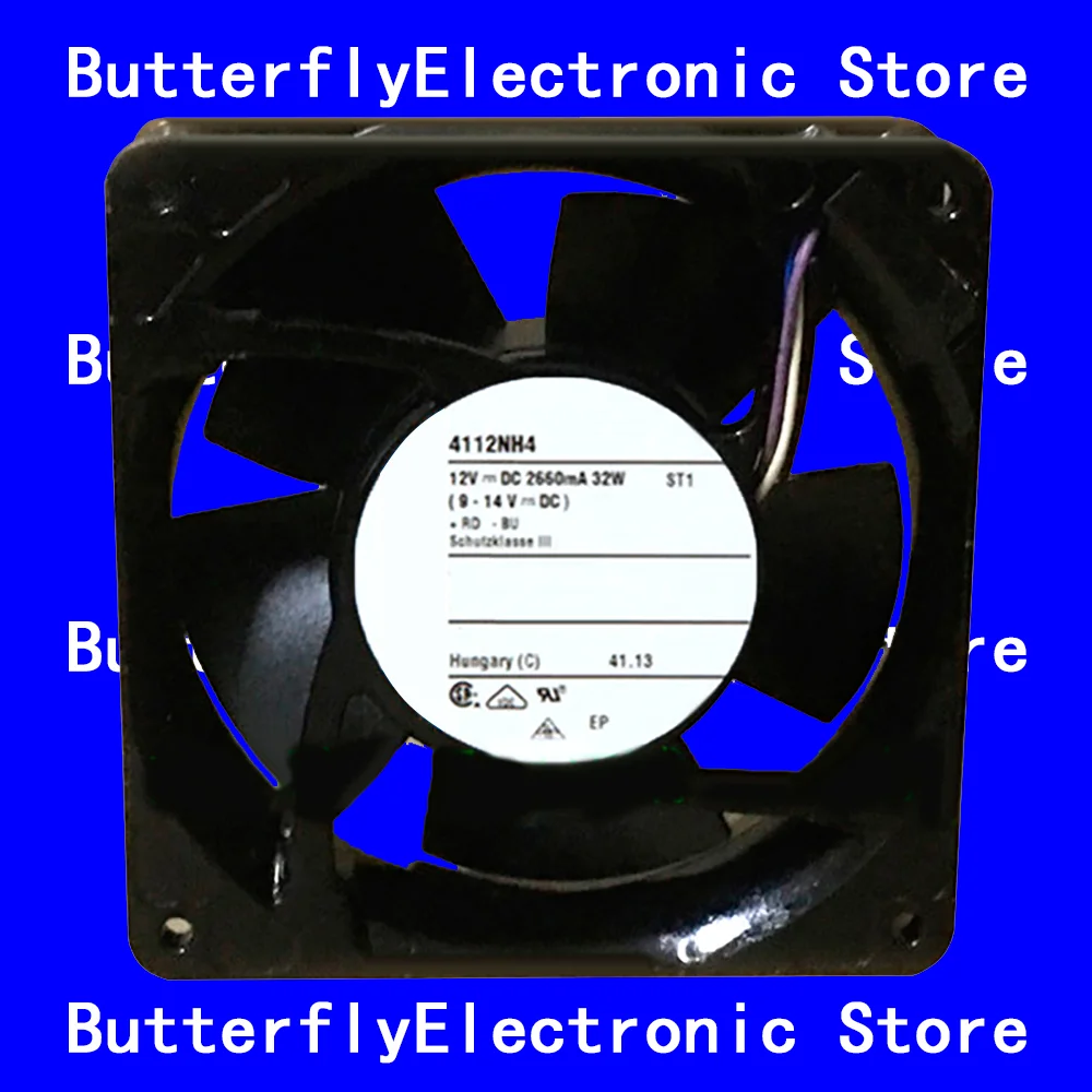 

NEW ORIGINAL 4112NH4 4112 NH4 12VDC 32W COOLING FAN 12038 120*120*38mm