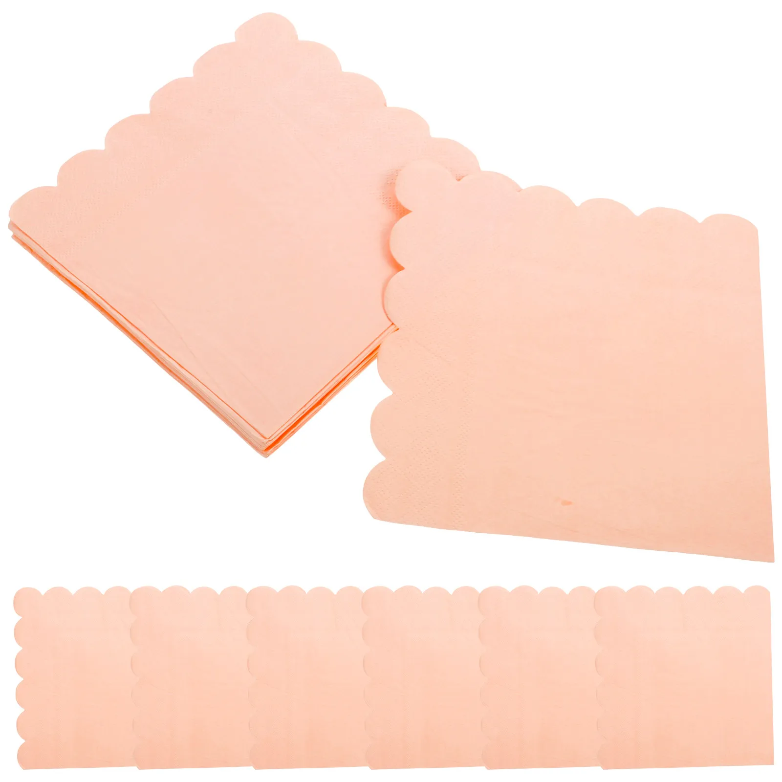 

20 Sheets Decorative Paper Napkins with Wavy Border Premium Disposable Napkins for Party Wedding Dinner Banquet Festive Supplies