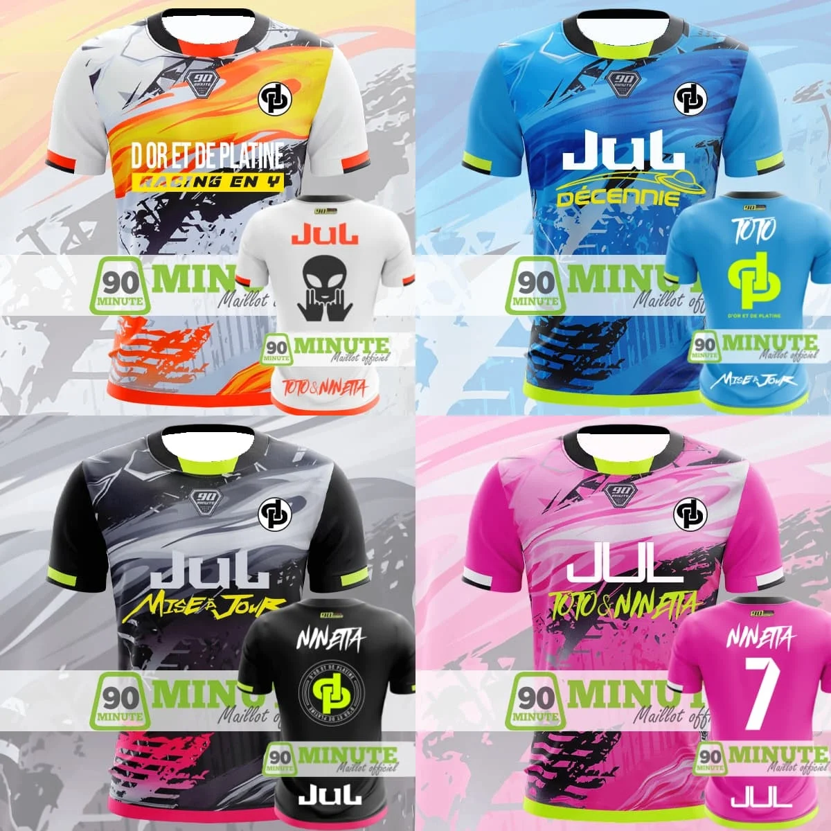 

Best Selling Men's and Women's Quick Drying T-Shirt Jersey 90 Minutes MM9 Comfortable Casual Breathable Y2K Short Sleeve Moto
