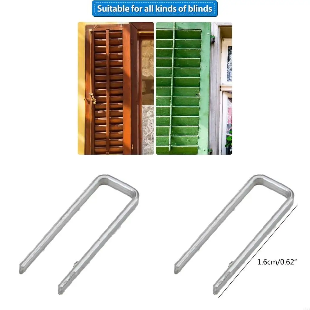 L43A 40 Pcs Silver Shutter Repairs for Staples Replacement Louvers for Staples Window Blind Tilt Rod Replace Missing for Stap