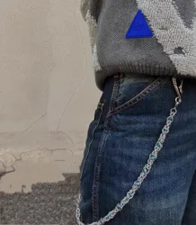 Snake Bone Clamp Beads Pants Chain Street Dance luxurious Ornament Men And Women  One's Waist Key Chain Hip Hop Punk Accessories