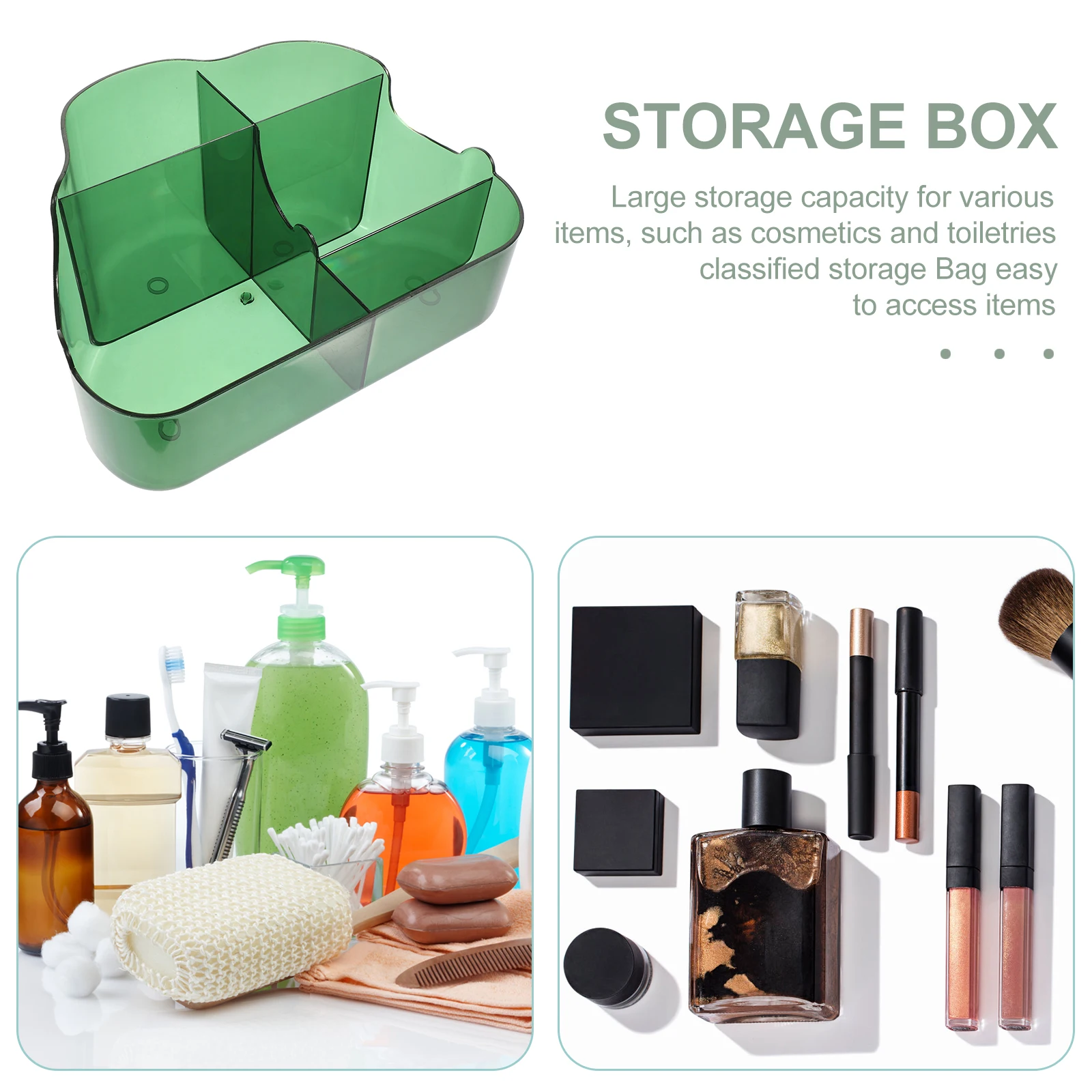 

Multifunctional Makeup Box Organiser Holder Countertop Organizer Home Desktop Cosmetics