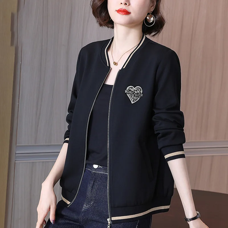 

Short Baseball Jacket for Women Coat Clothing Spring and Autumn Models 2024