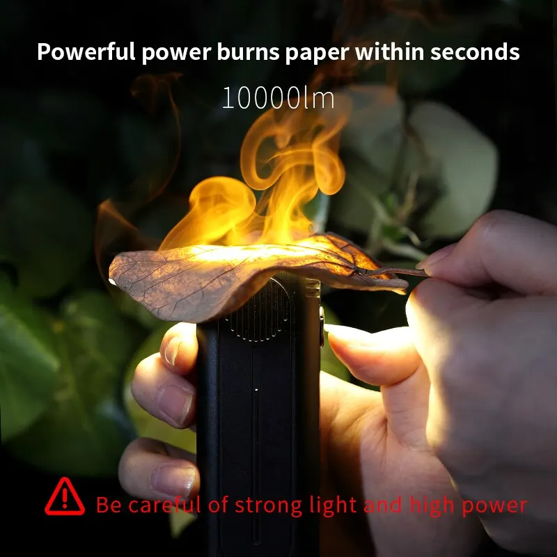 NATFIRE GTR36 MAX 10000Lms HIGH Brightness Flashlight LEDs Waterproof Hunting Torch USB-C Rechargeable Tactical Flashlight