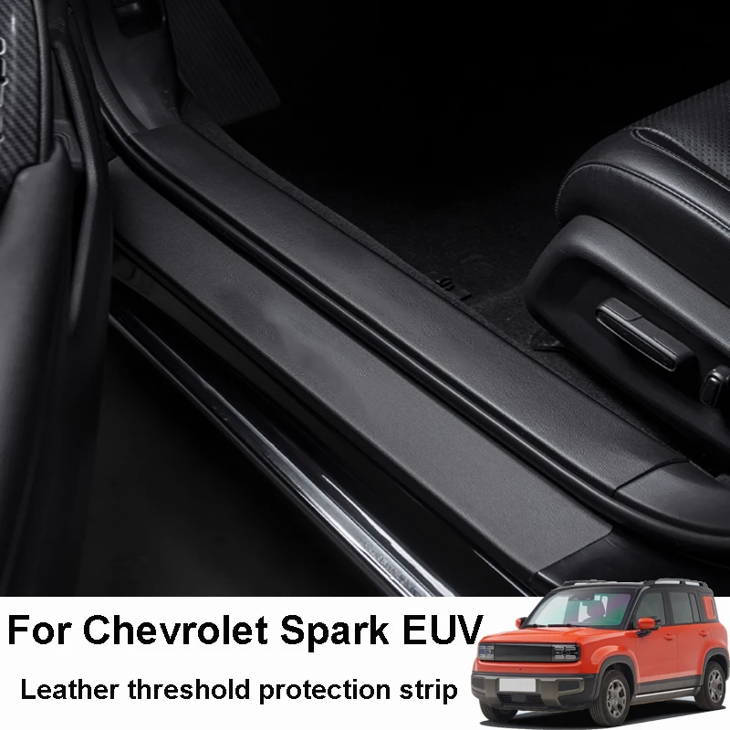 

For Chevrolet Spark EUV 2025 2026 Car Threshold Strips Welcome Pedals Anti Stepping Protection Interior Accessories
