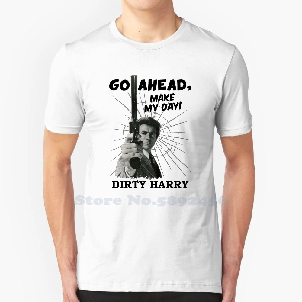 Mod. 1 Dirty Harry Force Clint Eastwood 100% Pure Cotton T-Shirt Dirty Harry Callahan Police Inspector Detective Clint Eastwood