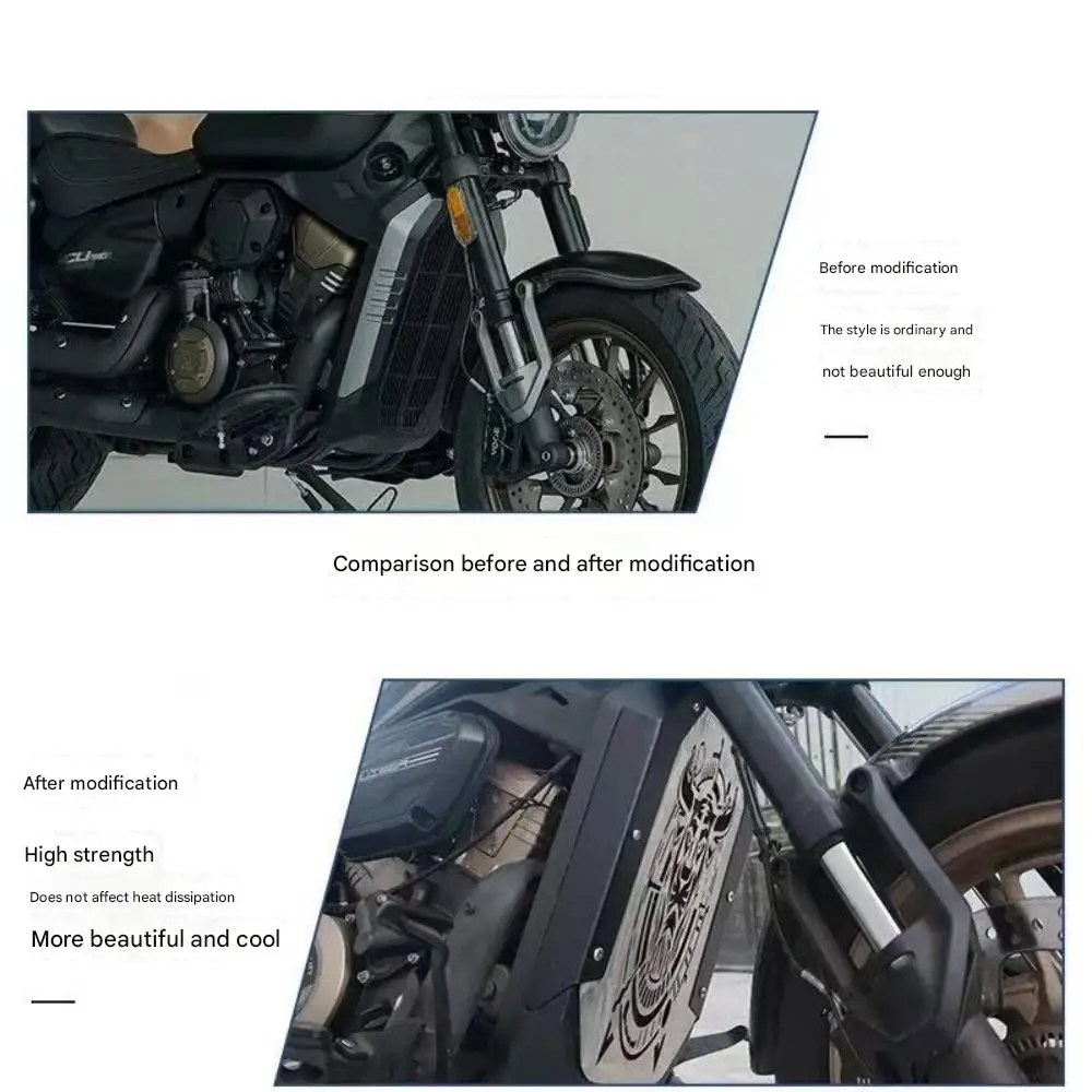 FOR VOGE CU250 Stainless Steel Water Tank Protective Cover Full-Frame Thickened Radiator Guard Practical Accessory for Urban Use