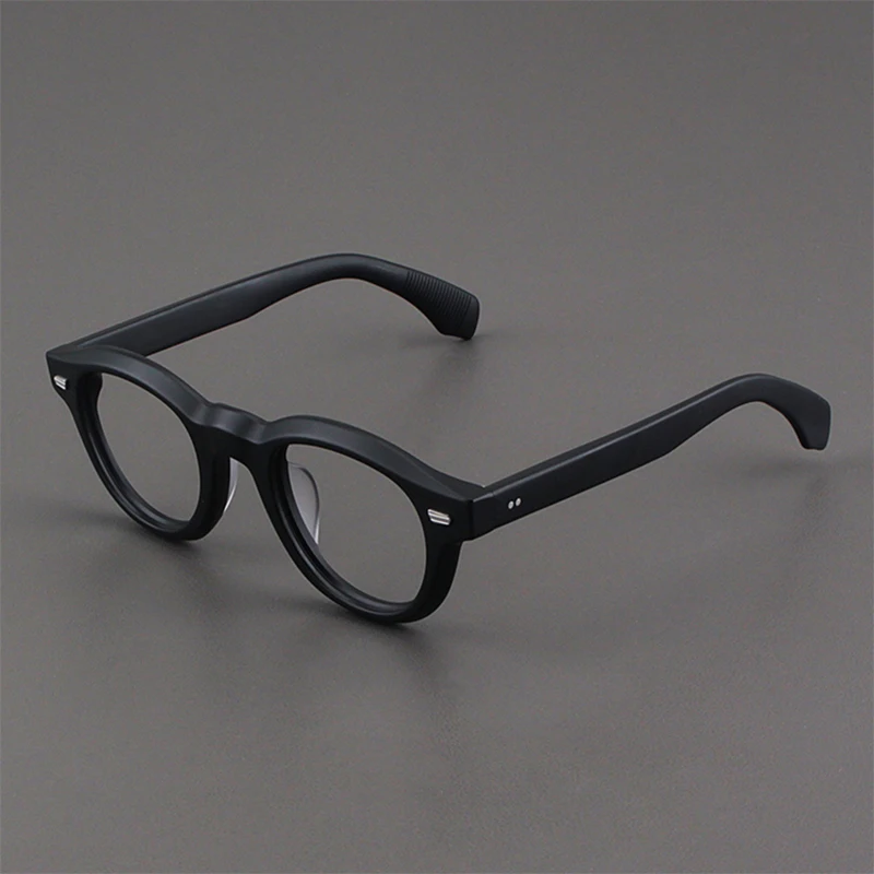 Large Size Vintage Thick Acetate Oval Glasses Frame Men Women Handmade Eyewear Designer Style Vintage Fashion Eyeglasses