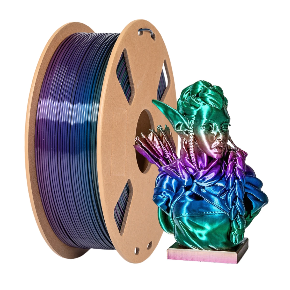 Rainbow PLA 3D Printer Filament 1.75mm Multi-Color Changing Filament 3D Printing PLA Filament,Multiple Options