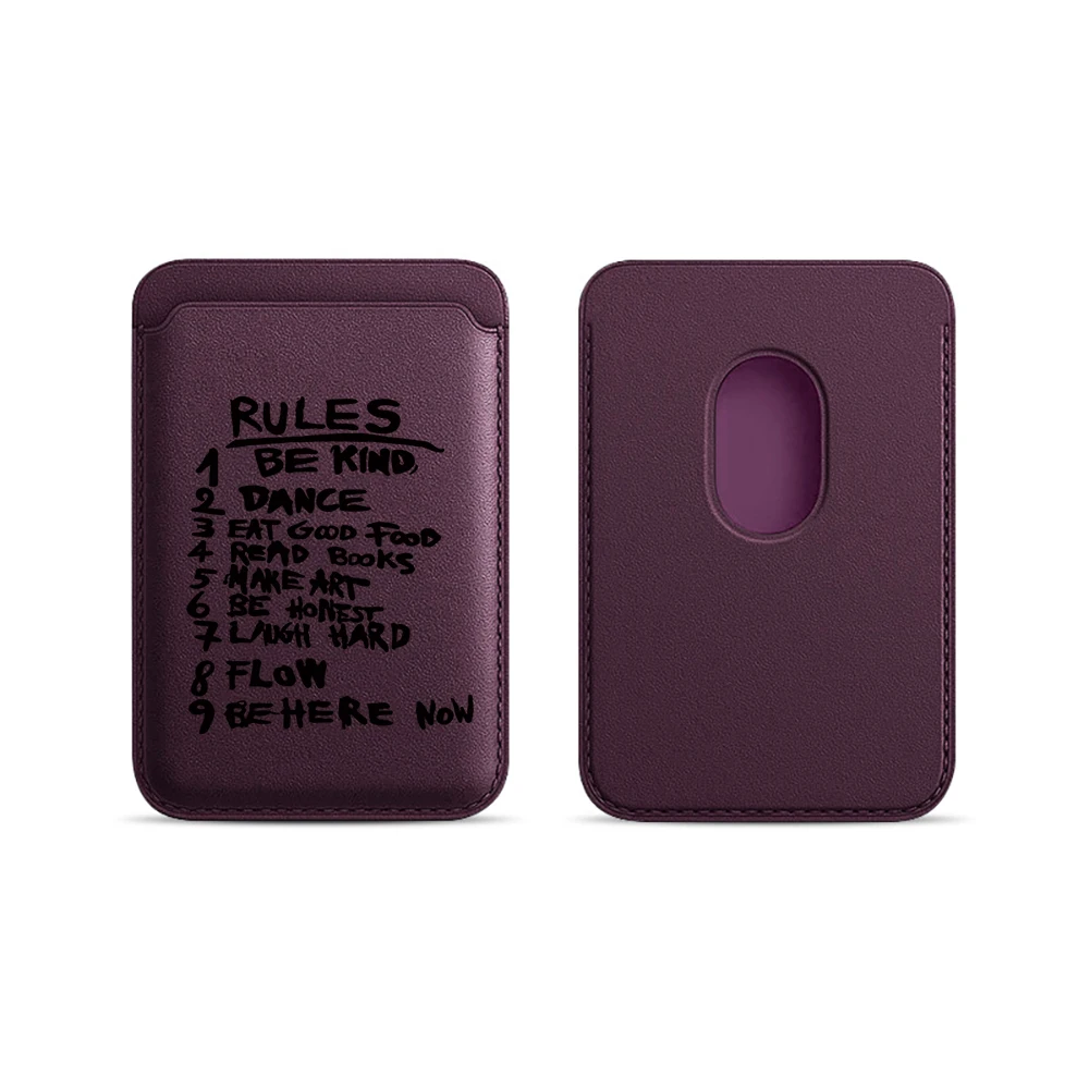 Rules Leder-Kartenetui Handyhülle Kartenhalter für Magnetische Hülle Geeignet für alle iPhones mit Magsafe-Kartenfunktion Rückseitentasche – Detail 16