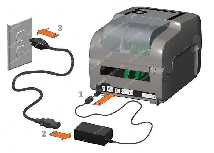 Impressora de código de barras E-4204B/4304B/4305A, impressora térmica, com placa de interface de rede