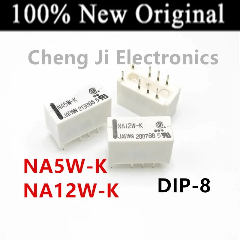 10PCS/Lot   NA5W-K 、NA12W-K 、NA24W-K   DIP-8   New original signal relay  Two open and two closed 2A