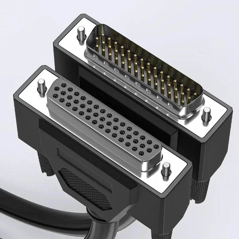 3Row 44Pin Connector Extension Female to Male to Male DB44 Pure Copper Data Cord Industrial Grade CNC Programmer Signal Wire