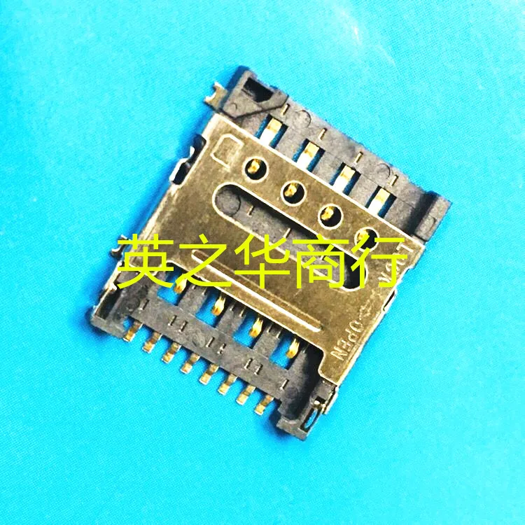 30pcs orginal new MICRO SIM Card Holder 6P Flip Height 1.5H/1.8H SIM Small Card Holder Card Slot Connector