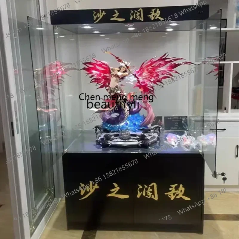 ss7486 new styleModel cabinet display cabinet custom household large animation model ornament collection cabinet