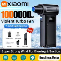 Xiaomi 1000000RPM Turbo Jet Blower Electric Powerful Air Blower Portable Dust Cleaner USB Charging 65m/s Brushless Jet Blower