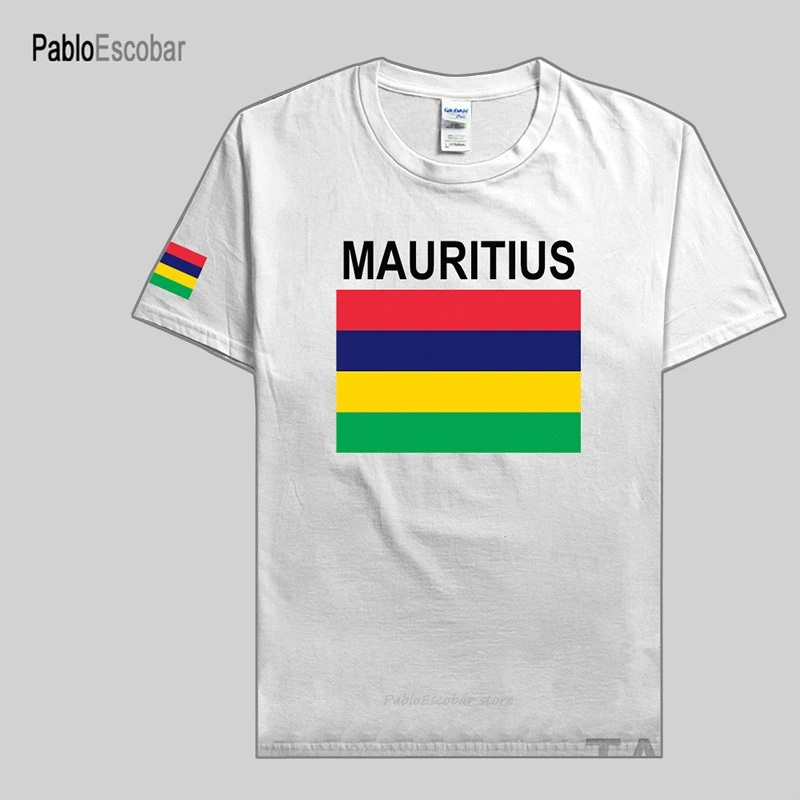 Мужские футболки Mauritius, трикотажные изделия, национальная футболка, хлопковая футболка, спортивная одежда, футболки, спортивные футболки в стиле кантри MUS Maurice Moris Mauritian