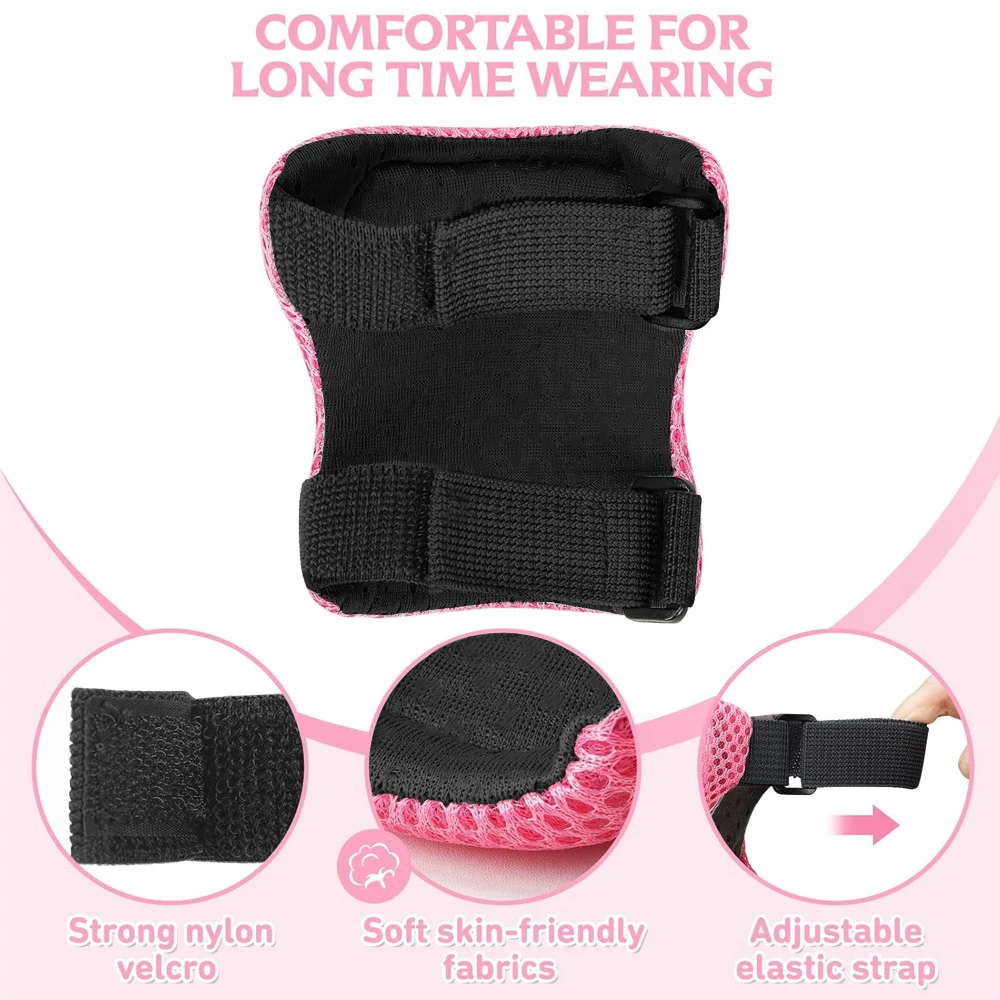 Kids/Youth Knee Elbow Pads Guards Protective Gear Set for Roller Skates Cycling Skateboard Inline Skatings Scooter Riding Sports