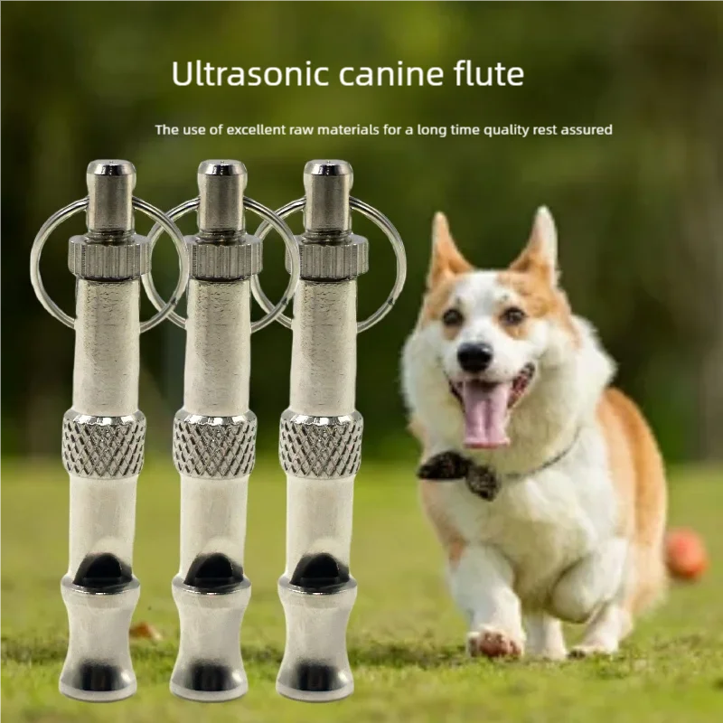 Adjustable Pet Dogs Training Whistle Pets Discipline Supplies Stop Barking Ultrasonic Sound Flute Silent Whistle Control Tools