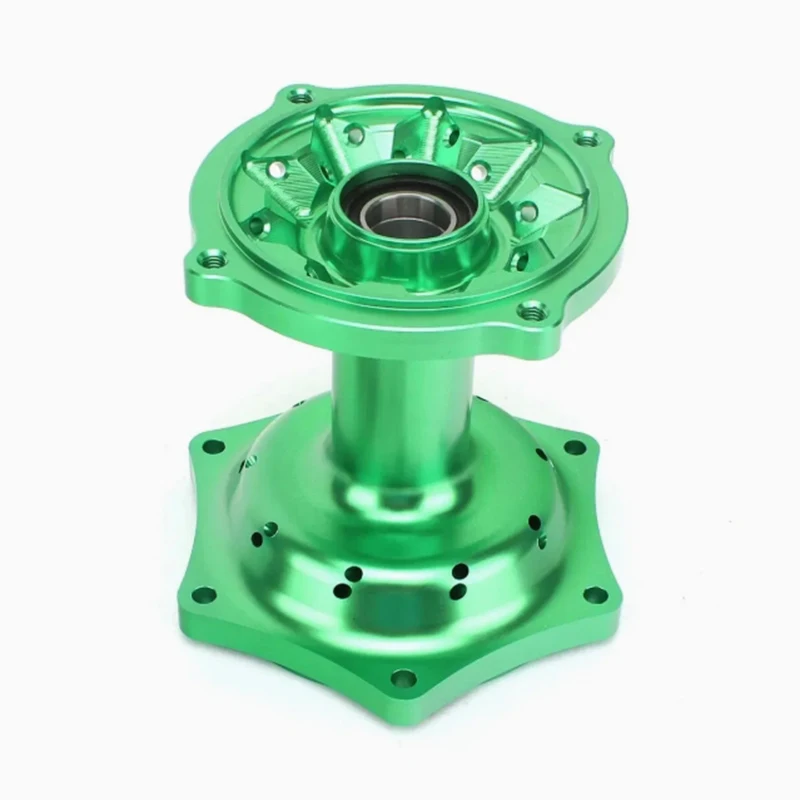 Custom Front Rear Blue Wheel Hubs for Motorcycle Anodized Aluminum CNC Machined Parts Prototype Service