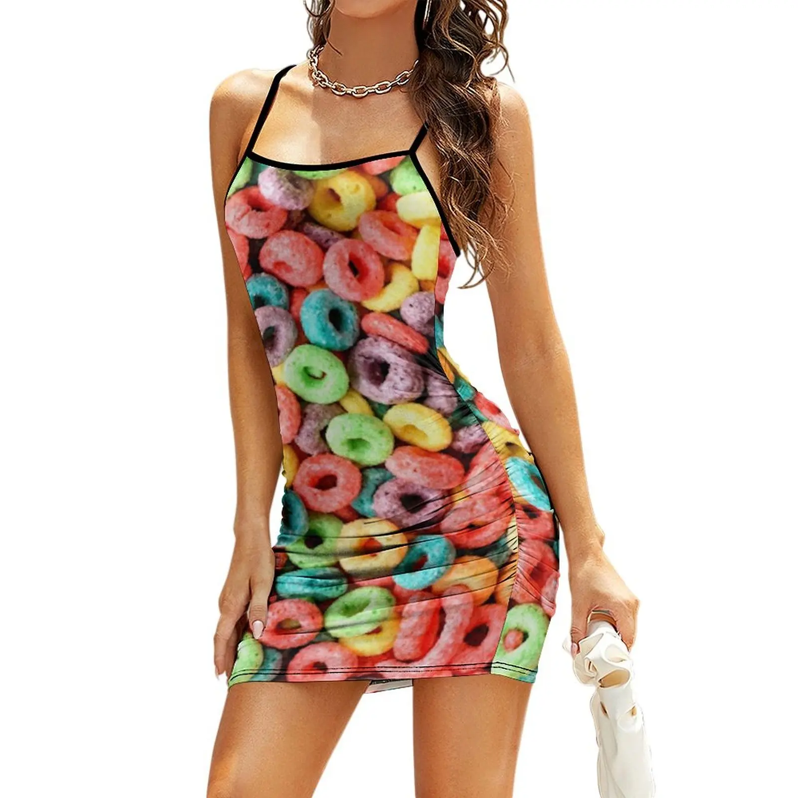 

Fruit Loops! Sling Dress fairy dress Women's clothing Beachwear Dress