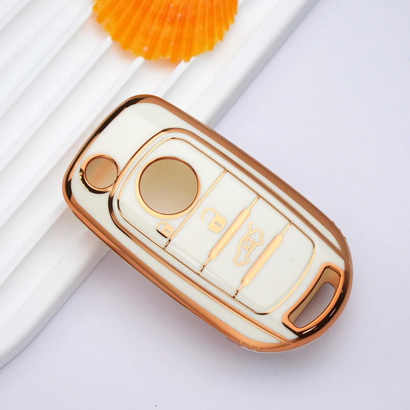 TPU 3 Buttons Key Case Cover for Fiat Cronos Egea 500X Toro Tipo for Dodge Neon Keyless Fob Shell Skin Holder Protector