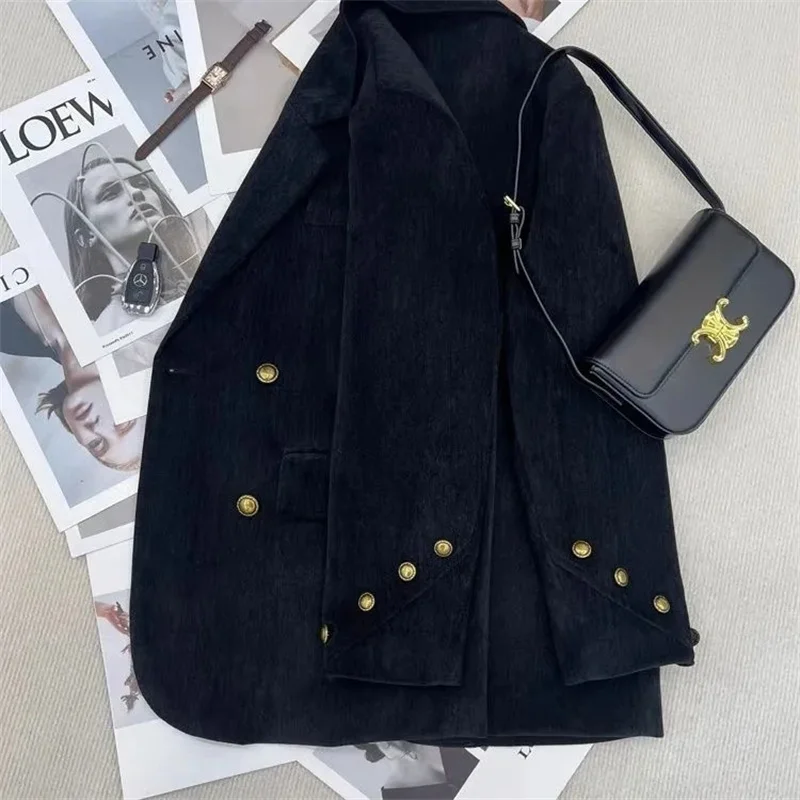

Women's Large Blazer Coats Spring Autumn Fashion Korean Version Loose Top Coat Office Work Clothes Grace Fall Jacket for Women