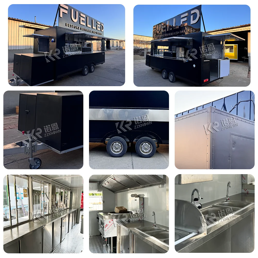 2025 Mobile Ice Cream Food Catering Customized Food Truck High Quality Round Food Trailer